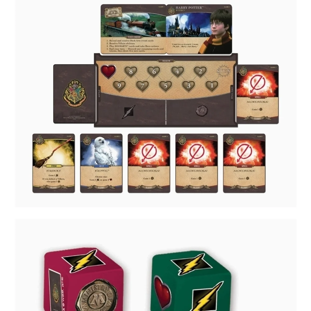 Harry Potter Hogwarts Battle Cooperative Deck Building Card Game